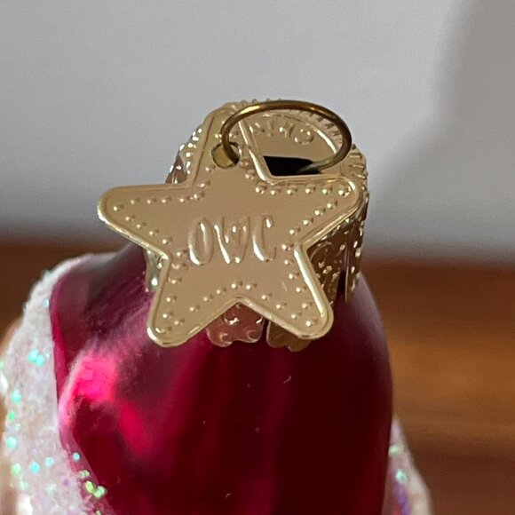 Old World Christmas Santa Claus w/ Green Drum Blown Glass Ornament Merck Vintage - Picture 8 of 10